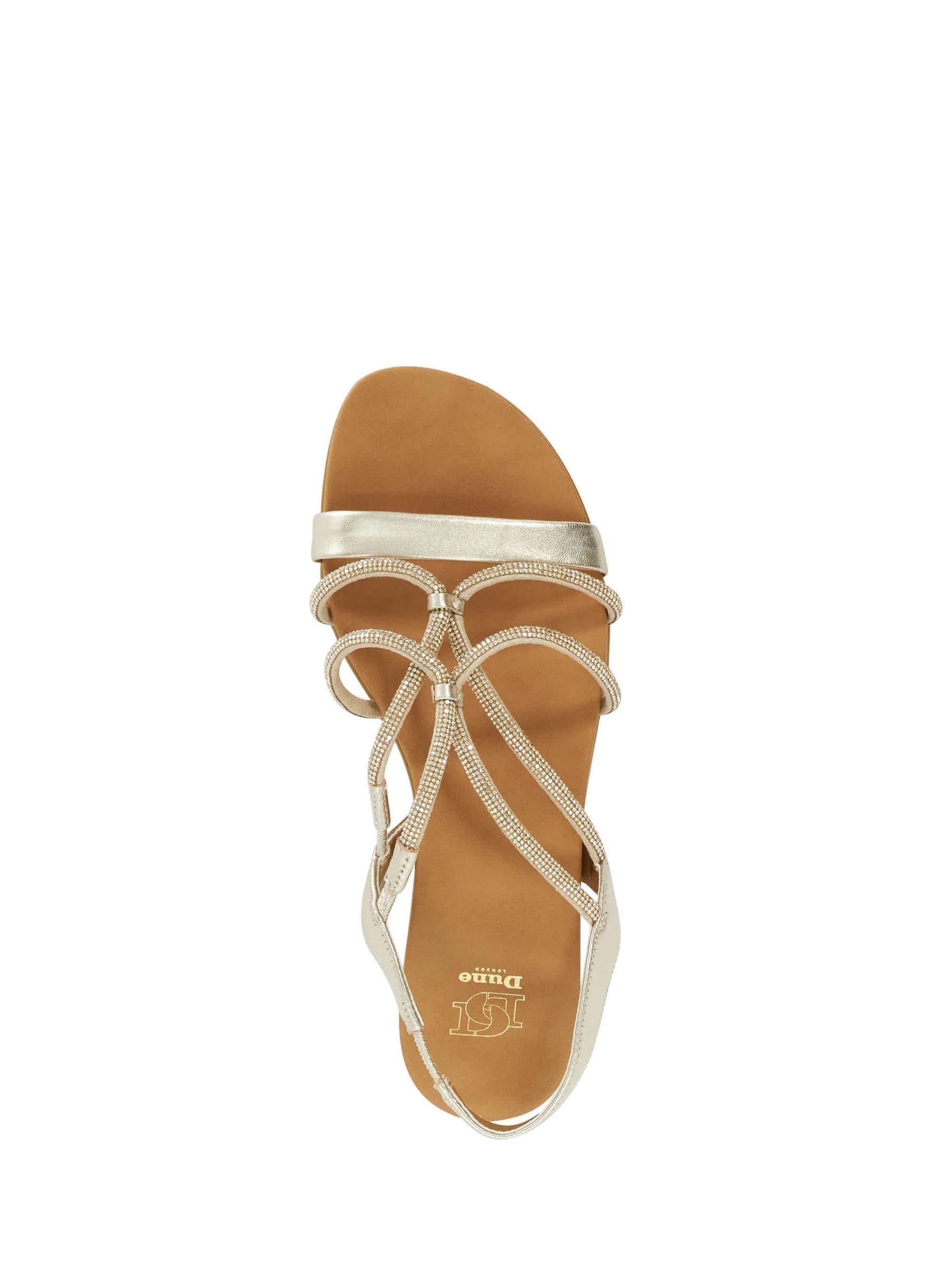 Buy Dune London Metallic Leather Lyrically Casual Sandals from the