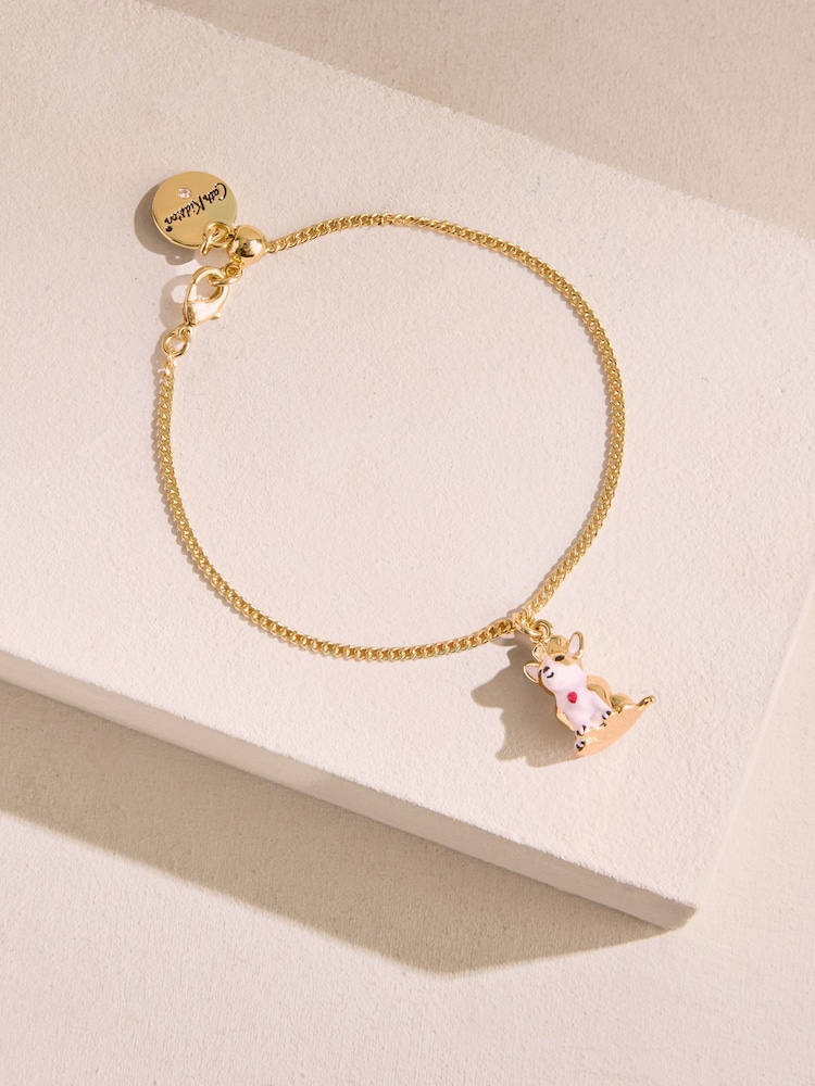 Cath Kidston Gold Tone Corgi Charm Bracelet - Image 1 of 4
