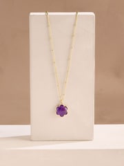 Cath Kidston Gold Tone Semi Precious Flower Necklace - Image 1 of 4