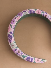 Cath Kidston Purple Camouflage Ditsy Floral Aliceband - Image 3 of 3
