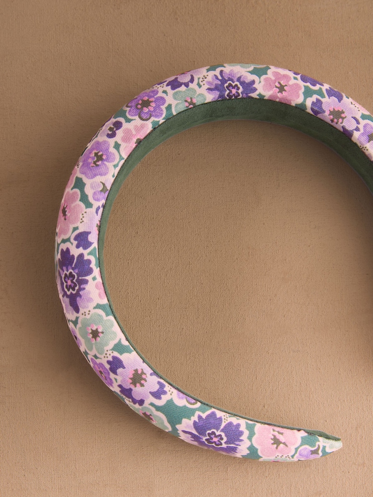 Cath Kidston Purple Camouflage Ditsy Floral Aliceband - Image 3 of 3