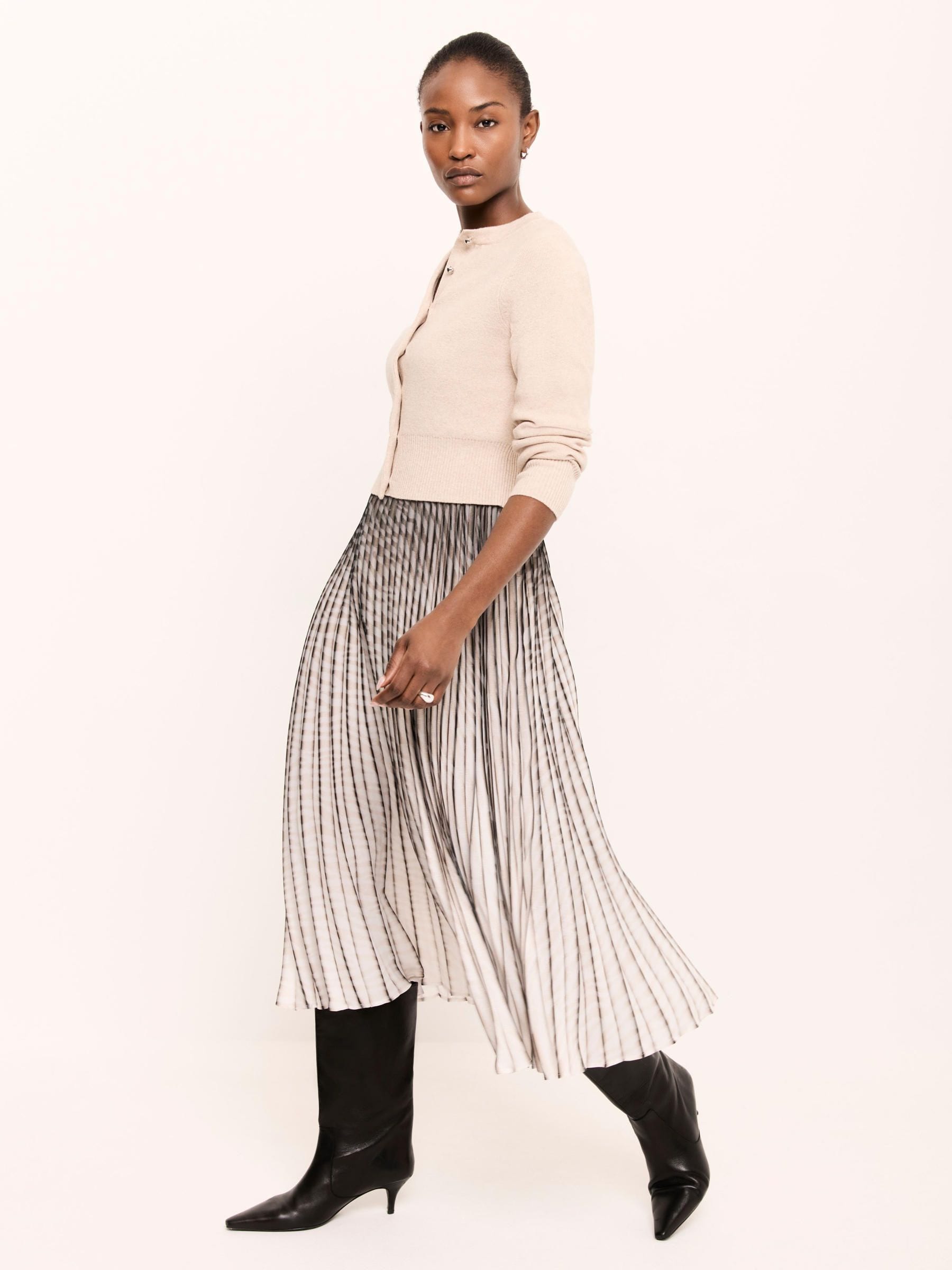 Buy Mint Velvet White Knit Layered Midi Dress from Next New Zealand