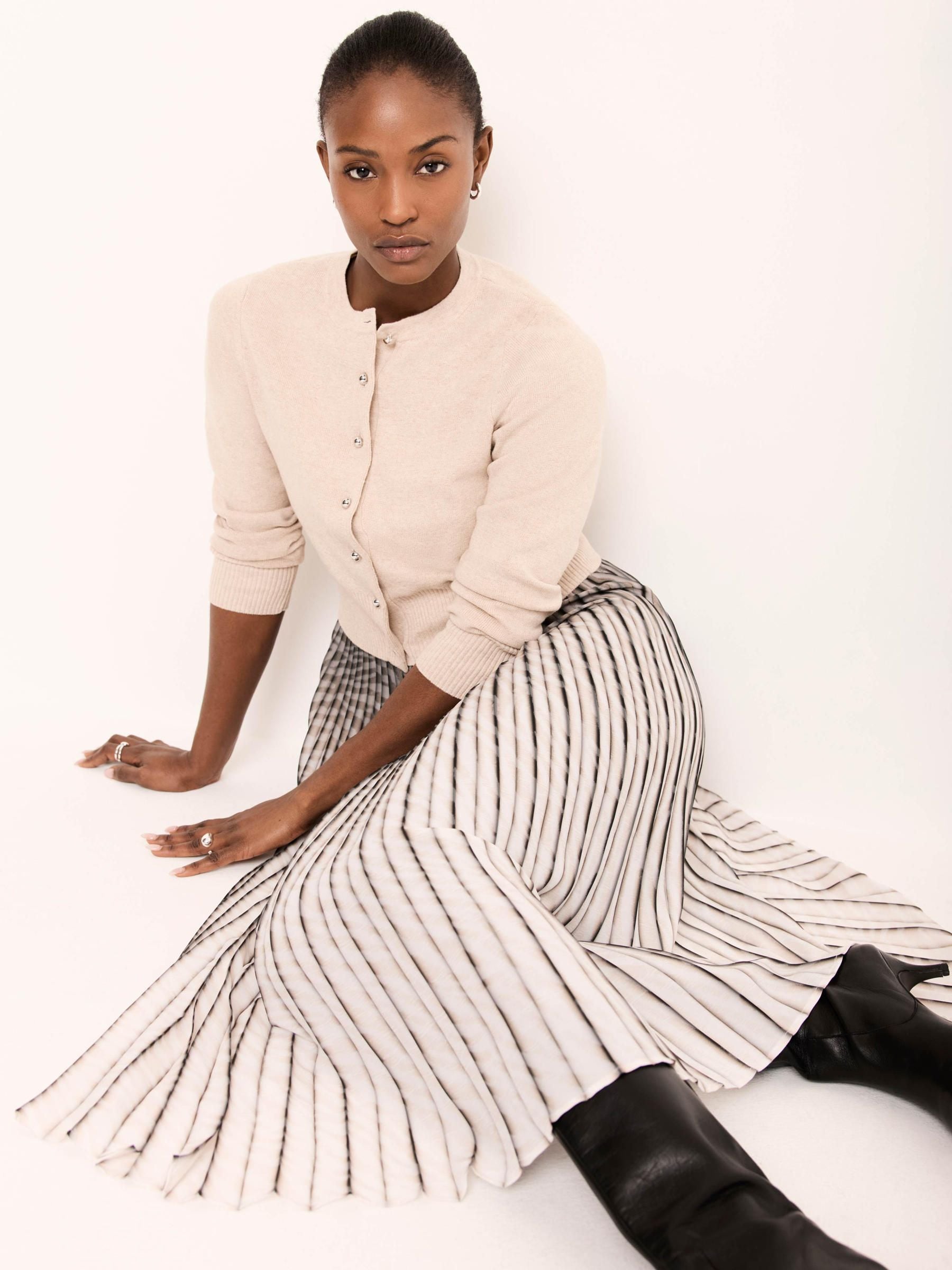 Buy Mint Velvet White Knit Layered Midi Dress from Next New Zealand