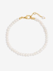 Jon Richard Gold Tone Real Freshwater Seed Pearl Bracelet - Image 1 of 3