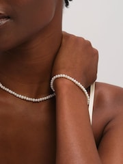 Jon Richard Gold Tone Real Freshwater Seed Pearl Bracelet - Image 2 of 3