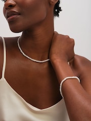 Jon Richard Gold Tone Real Freshwater Seed Pearl Bracelet - Image 3 of 3