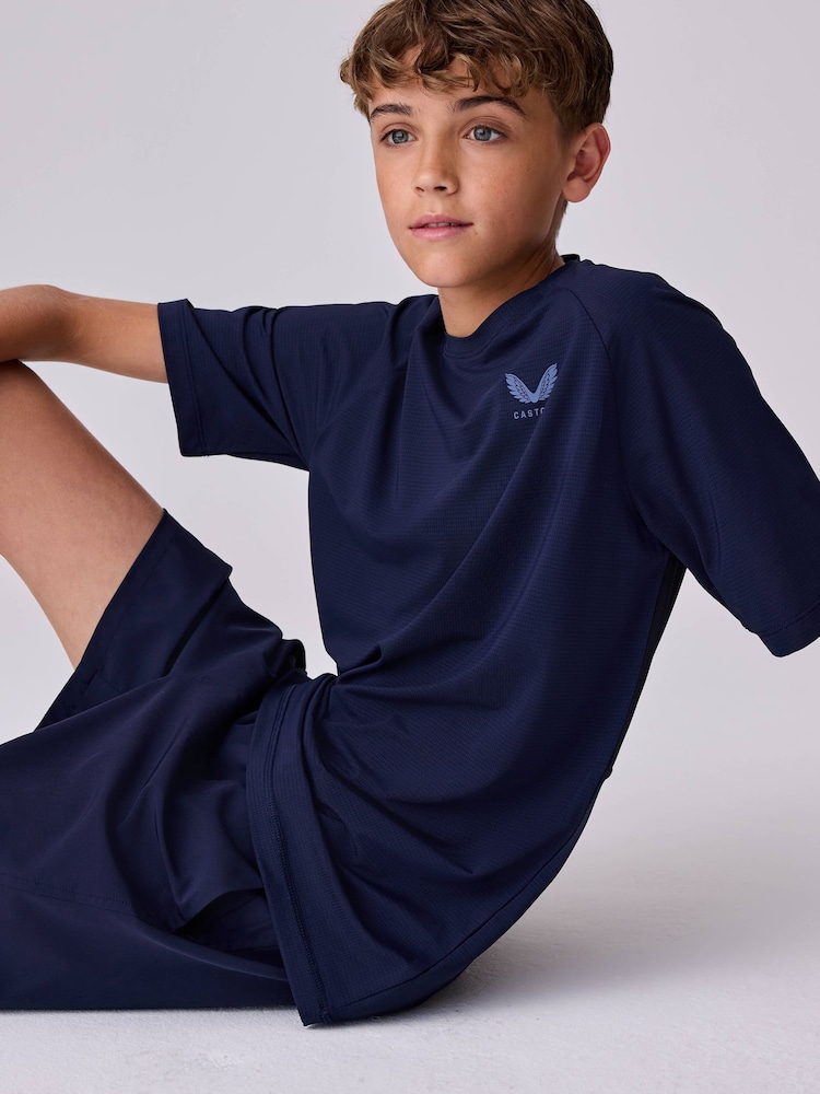 Castore Navy Active T-Shirt - Image 2 of 6 Castore Navy Active T-Shirt - Image 2 of 6