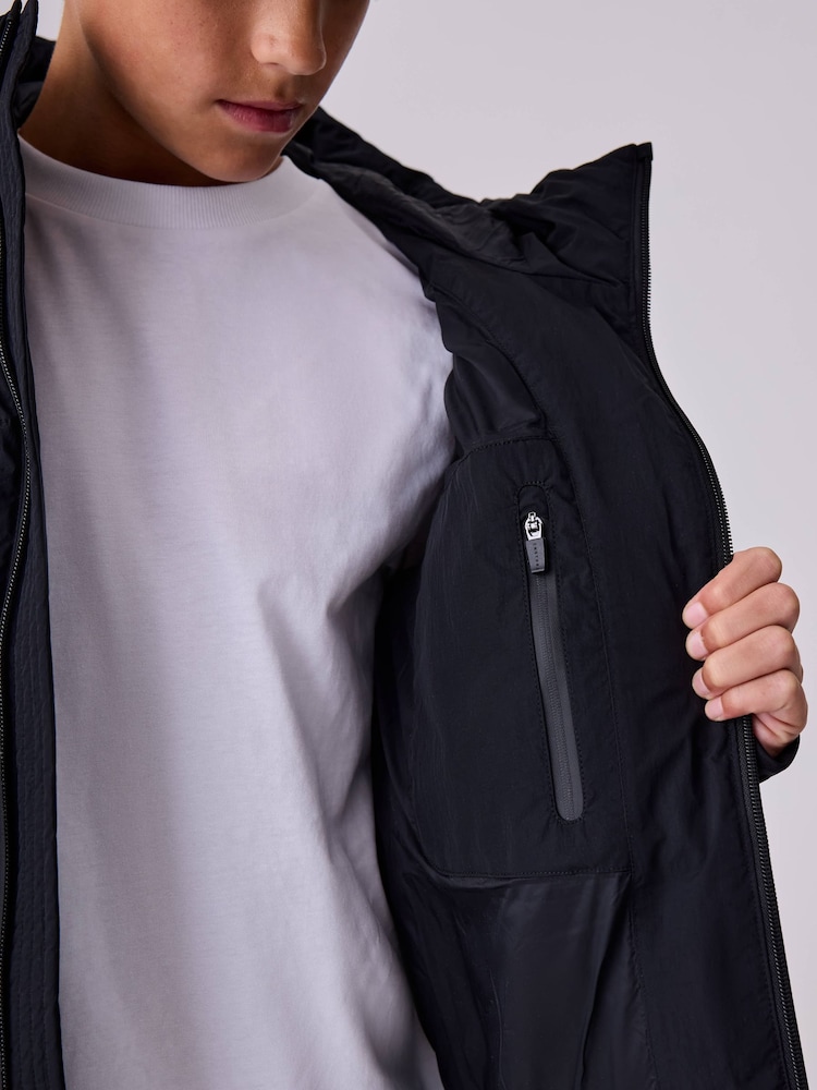 Castore Black Padded Coat - Image 7 of 7 Castore Black Padded Coat - Image 7 of 7