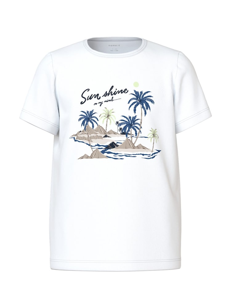 Name It Blue Palm Print Pyjama Set - Image 2 of 3