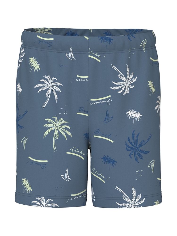 Name It Blue Palm Print Pyjama Set - Image 3 of 3