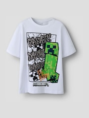 Name It White Minecraft Short Sleeve T-Shirt - Image 1 of 2
