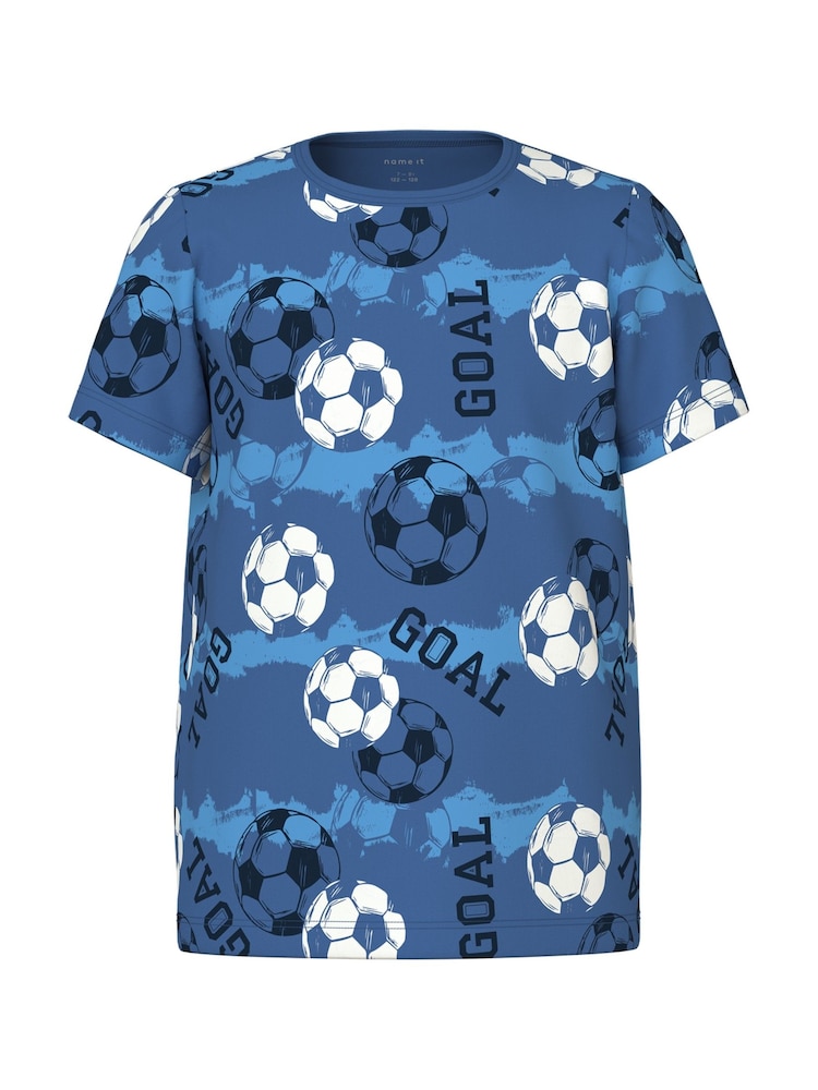 Name It Blue Football Pyjama Set - Image 2 of 3