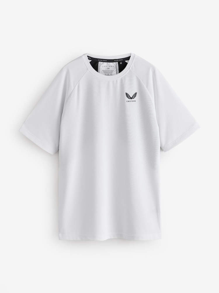 Castore White Active T-Shirt - Image 1 of 4 Castore White Active T-Shirt - Image 1 of 4