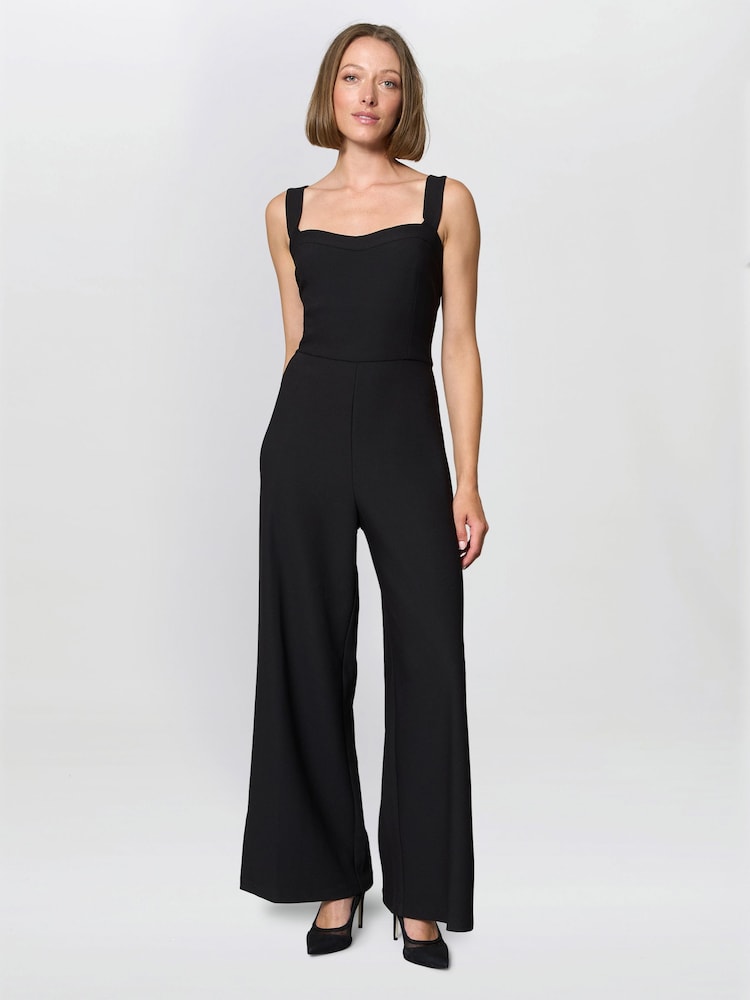 Gina Bacconi Black Emy Wide-Leg Jumpsuit - Image 1 of 5