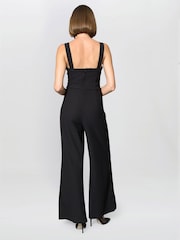 Gina Bacconi Black Emy Wide-Leg Jumpsuit - Image 2 of 5