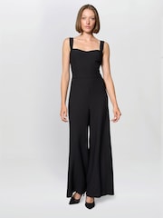 Gina Bacconi Black Emy Wide-Leg Jumpsuit - Image 3 of 5