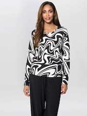 Gina Bacconi Nelia Pullover mit abstraktem Print - Bild 5 von 9
