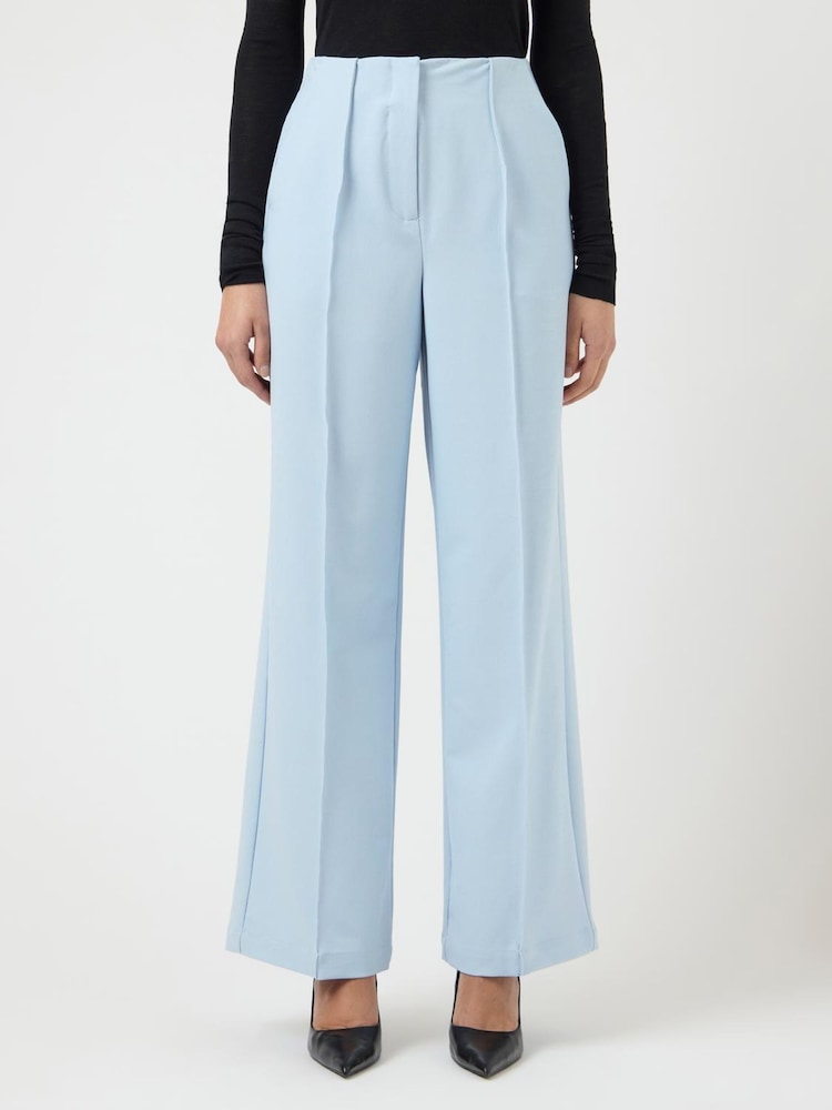 Y.A.S Blue High Waisted Tailored Trousers - Image 1 of 6