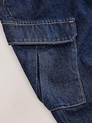 Dark Blue Denim Cargo Barrel Jeans (3-16yrs) - Image 4 of 4