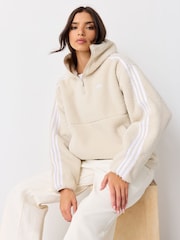 adidas Originals Neutral x Jennie Hooded Polar Fleece Jacket - Image 1 of 4