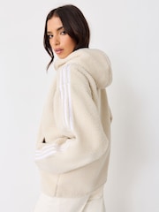 adidas Originals Neutral x Jennie Hooded Polar Fleece Jacket - Image 3 of 4
