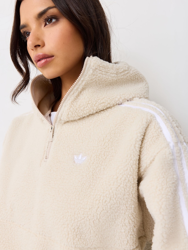 adidas Originals Neutral x Jennie Hooded Polar Fleece Jacket - Image 4 of 4 adidas Originals Neutral x Jennie Hooded Polar Fleece Jacket - Image 4 of 4