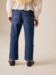 Denim/ Red Tartan Bows Mom Jeans (3-16yrs) - Image 4 of 11
