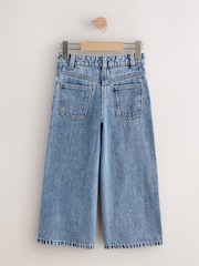Denim/Silver Stud Scatter Wide Leg Jeans (3-16yrs) - Image 2 of 4