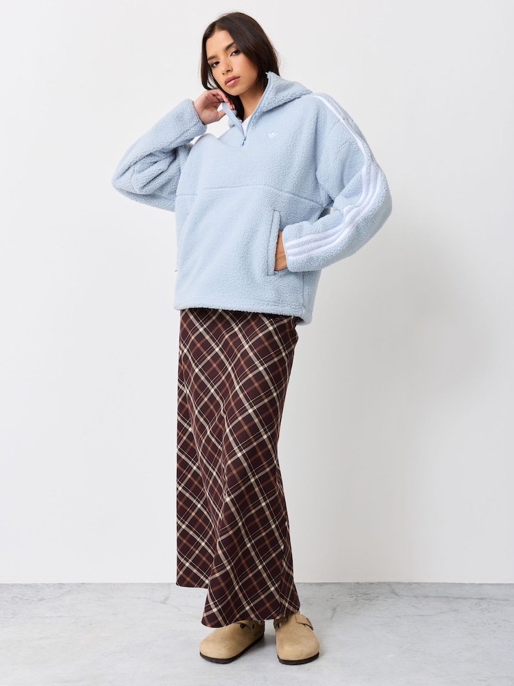 adidas Originals Blue x Jennie Hooded Polar Fleece Jacket - Image 2 of 4 adidas Originals Blue x Jennie Hooded Polar Fleece Jacket - Image 2 of 4