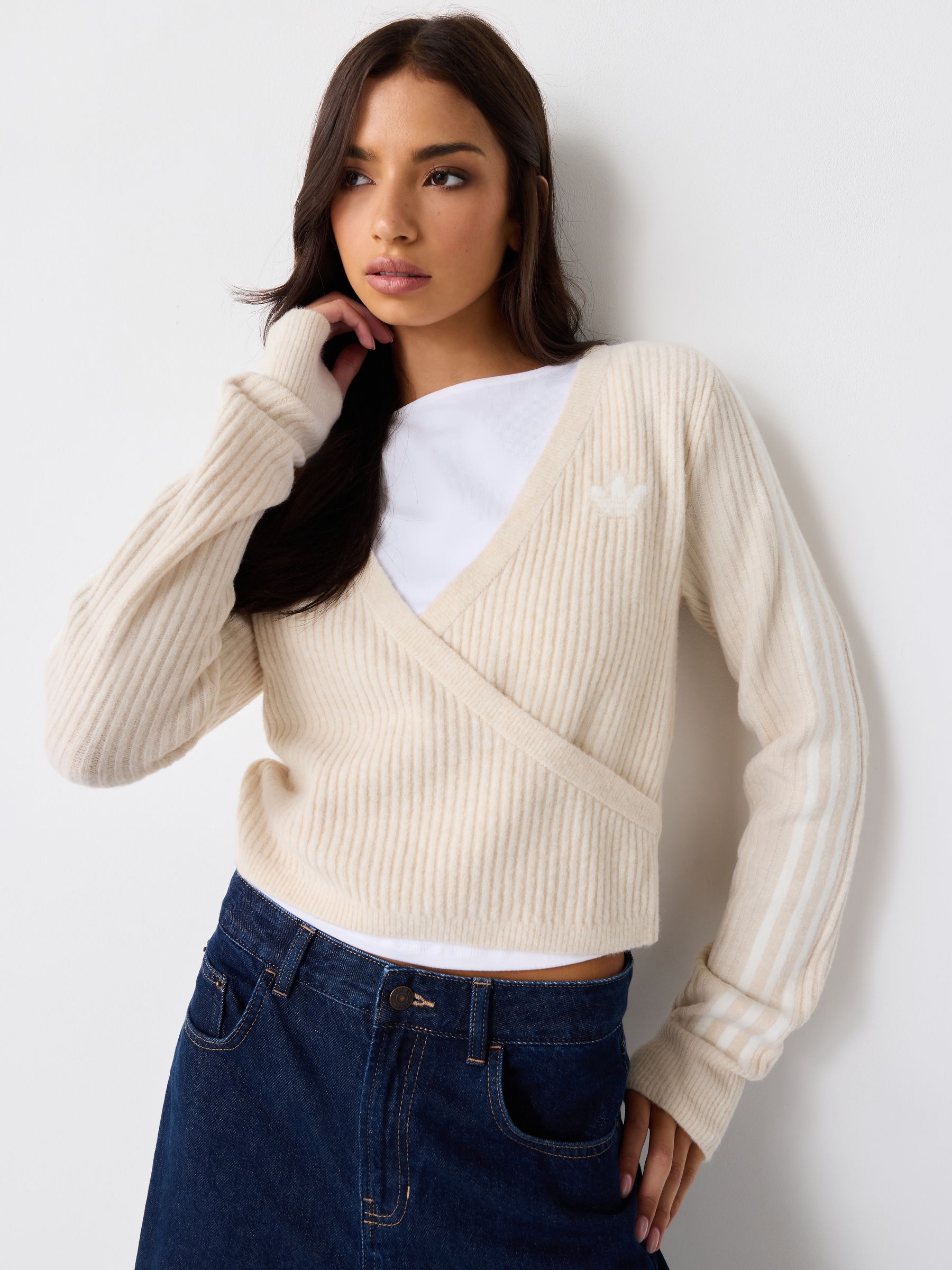 Buy adidas Originals Neutral x Jennie Knit Wrap Cardigan from Next USA
