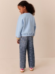 Rainbow Noodle Print - Little Bird Oversized Sweatshirt - 5şəkildən 2 şəkil
