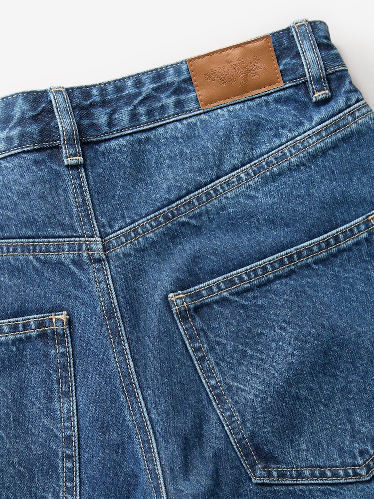 Laura Ashley Blue Barrel Leg Jeans - Image 3 of 3