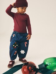 Christmas Embroidered Barrel Jeans (3mths-7yrs) - Image 3 of 5
