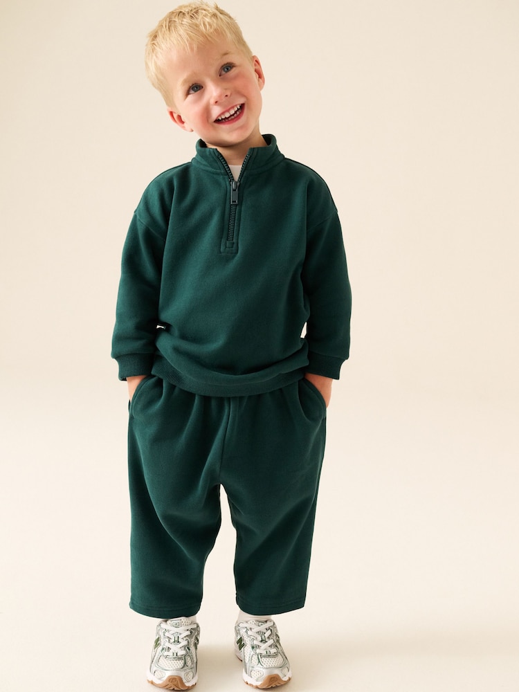 Σκούρο πράσινο - Soft Touch Jersey Joggers (3μήνες-7έτη) - Εικόνα 1 από 3