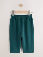 Dark Green Wide Fit Soft Touch Jersey Joggers (3mths-7yrs) - Image 5 of 7