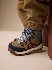 Blue Standard Fit (F) Lace up Walking Boots - Image 2 of 7