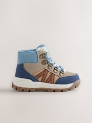 Blue Standard Fit (F) Lace up Walking Boots - Image 4 of 7