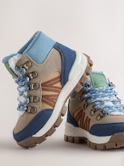 Blue Standard Fit (F) Lace up Walking Boots - Image 5 of 7