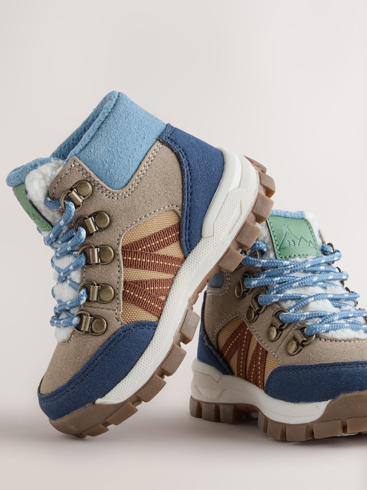 Blue Standard Fit (F) Lace up Walking Boots - Image 5 of 5 Blue Standard Fit (F) Lace up Walking Boots - Image 5 of 5