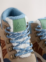 Blue Standard Fit (F) Lace up Walking Boots - Image 6 of 7