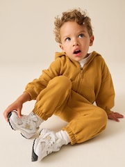 Ochre Yellow Regular Fit Soft Touch Jersey Joggers (3mths-7yrs) - Image 4 of 5