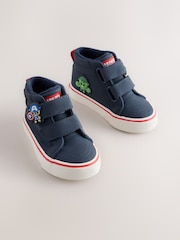 Navy Marvel Hi-Top Touch Fastening Boots - Image 1 of 5