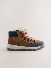 Tan Brown Standard Fit (F) Lace up Walking Boots - Image 2 of 6