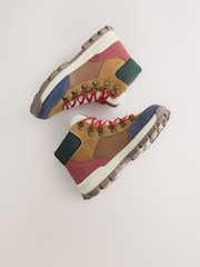 Tan Brown Standard Fit (F) Lace up Walking Boots - Image 4 of 6