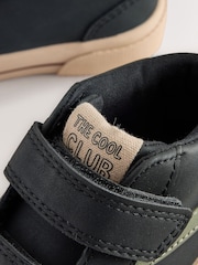 Black Standard Fit (F) Hi-Top Touch Fastening Trainers - Image 4 of 6