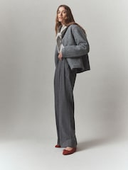 Rot - N.Premium Ballerinas aus Leder mit Raffung - Bild 3 von 8