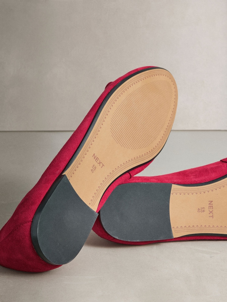 Rot - N.Premium Ballerinas aus Leder mit Raffung - Bild 8 von 8 Rot - N.Premium Ballerinas aus Leder mit Raffung - Bild 8 von 8
