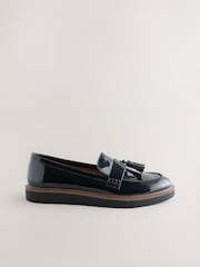 Navy Standard Fit Forever Comfort® Chunky Tassle Loafers - Image 7 of 9