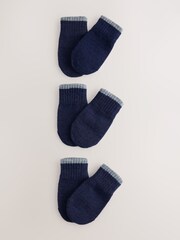 Navy Magic Mitts Gloves 3 Pack (3mths-6yrs) - Image 1 of 3