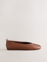 kamelyo - Forever Comfort® Leather Comfort Ballet Shoes - Larawan 3 ng 6